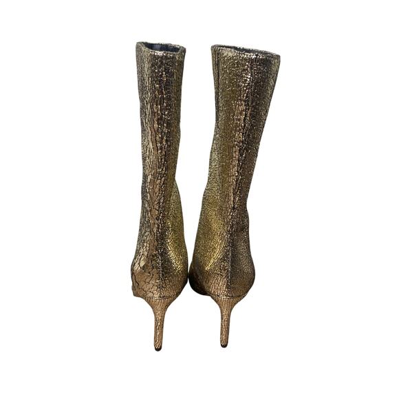 New w/o Box Katy Perry Gold Revival Bootie Sz 6 - Picture 2 of 2
